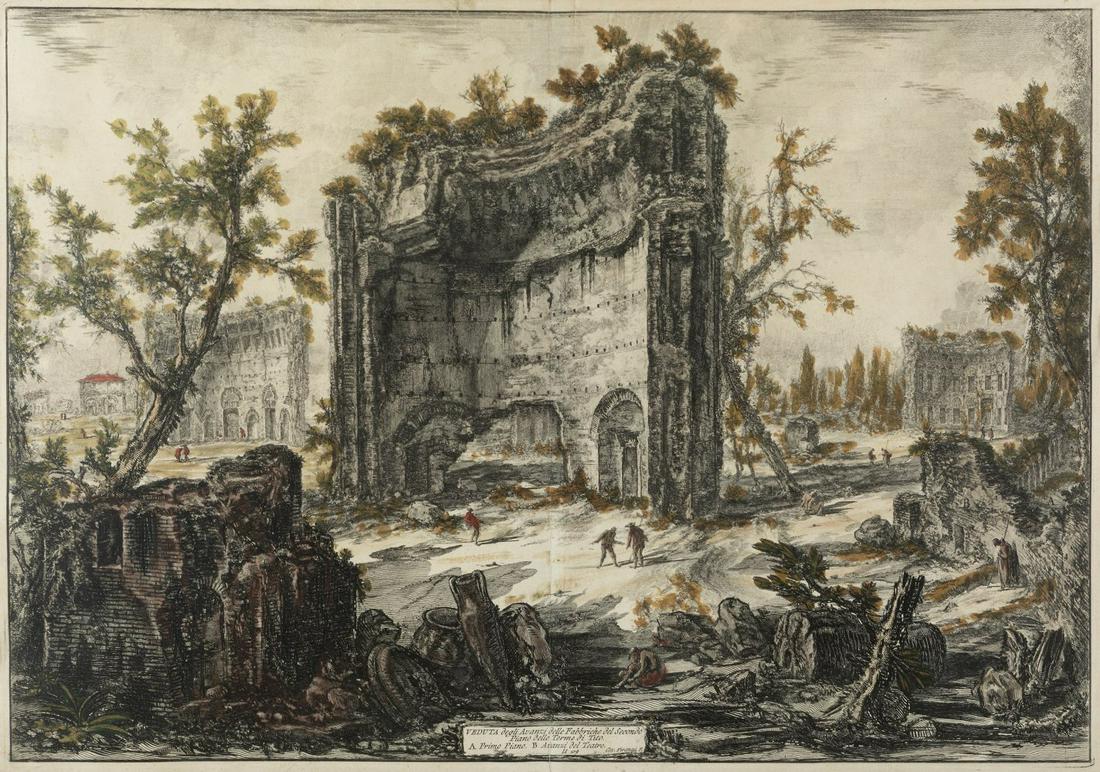 GIOVANNI BATTISTA PIRANESI (Mogliano Veneto, 1720 - Rome, 1778). "View of the remains of the (1 of 6)