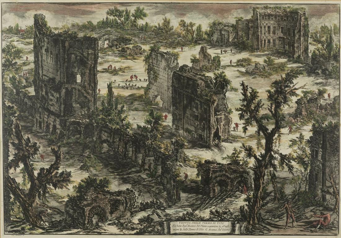 GIOVANNI BATTISTA PIRANESI (Mogliano Veneto, 1720 â€“ Roma, 1778). â€œVeduta delle Terme di Tito. (1 of 6)