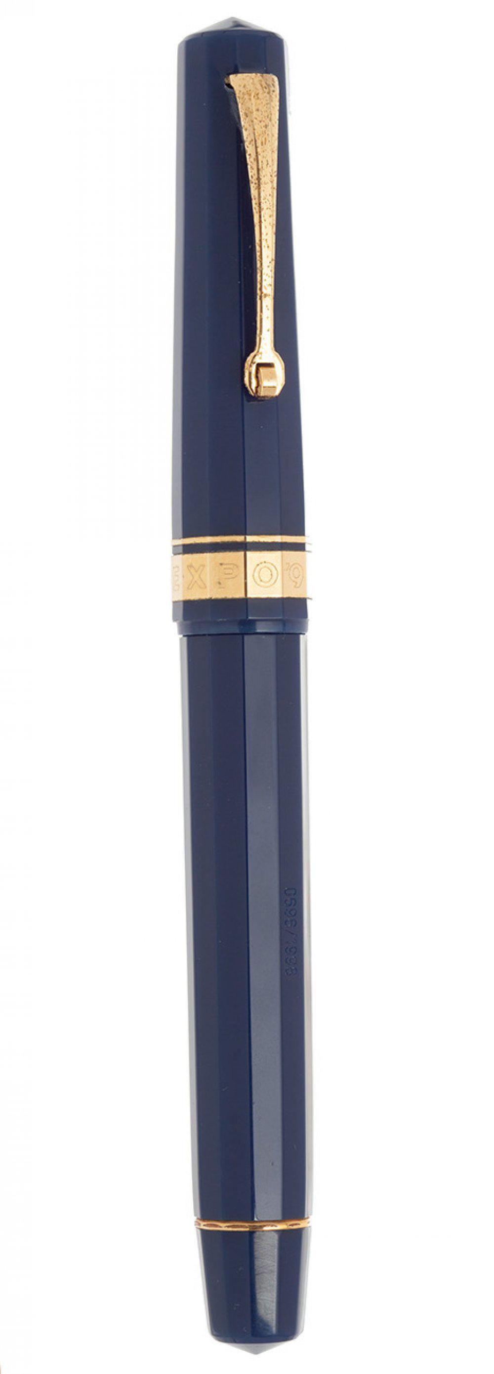 Omas Paragon Fountain Pen Â€œlisboa Expo98â€. Body In Cotton Blue Resin