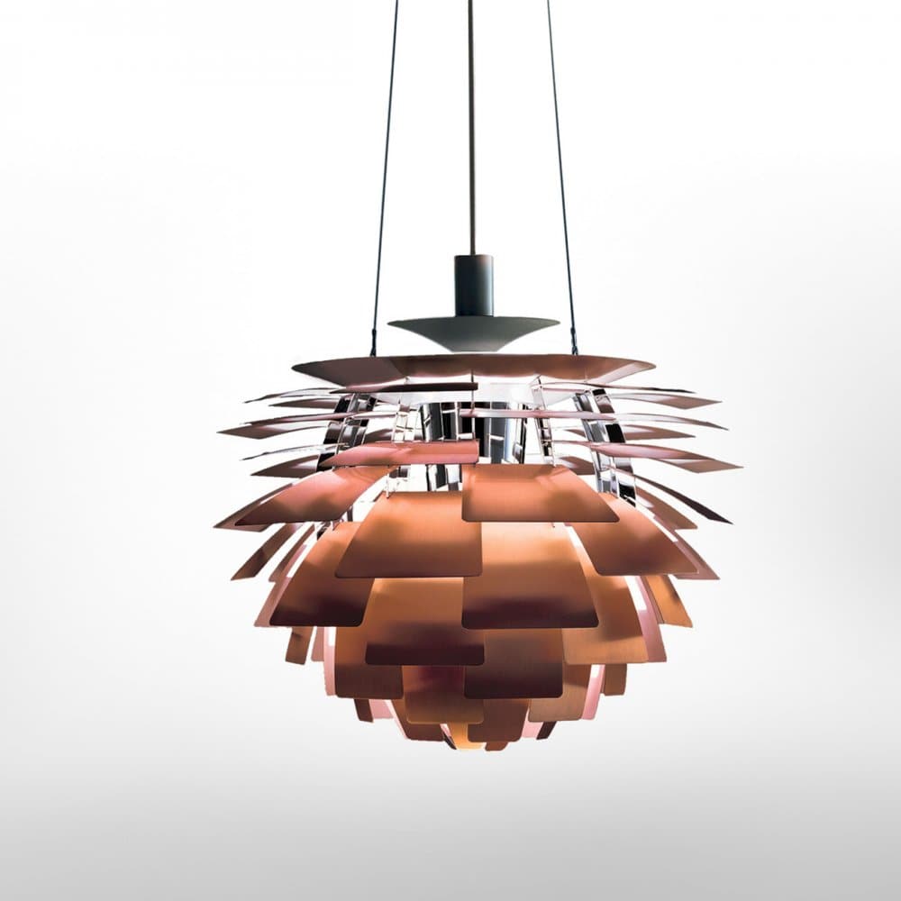 POUL HENNINGSEN (Denmark, 1894 - 1967) for LOUIS POULSEN. Ceiling lamp "Koglen" (Artichoke). (1 of 6)