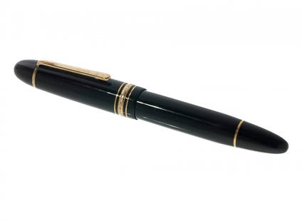 MONTBLANC MEISTERSTUCK fountain pen, number 149. 14 kts. gold nib. Screw cap, piston loading.: MONTBLANC MEISTERSTUCK fountain pen, number 149. 14 kts. gold nib. Screw cap, piston loading. Measurements: 17 cm