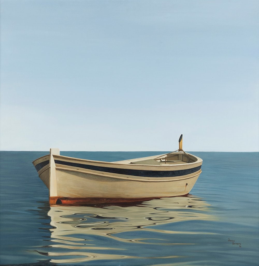 JORGE DUARTE (Rosario, Argentina, 1936 - Barcelona, 2013). "Marina".1988. Oil on canvas.  Signed in (1 of 5)