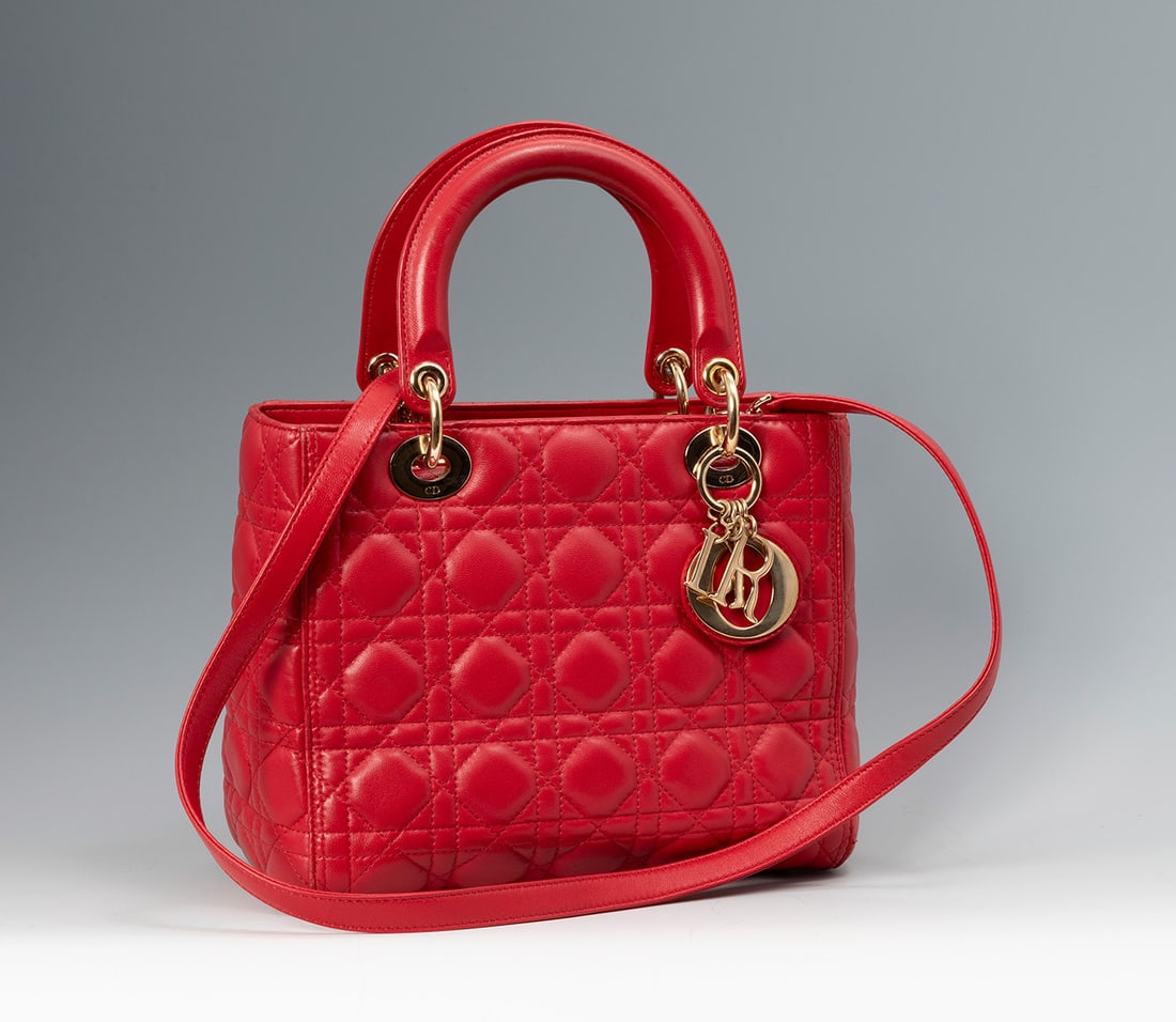 DIOR. Lady Dior Medium Bag. (1 of 6)