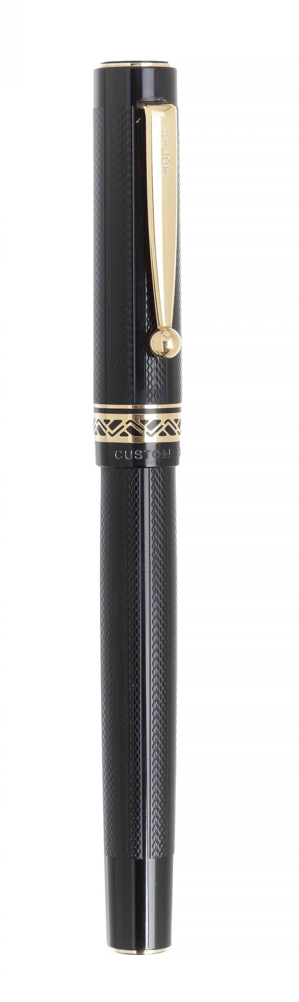 PILOT PEN â€œCUSTOM 72â€, 1990. Black and gold resin body. Limited edition. 7000 copies. 14kt (1 of 3)