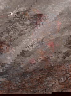 ENRIQUE BRINKMANN PARAREDA, (MÃ¡laga, 1938). â€œThe ideaâ€, 1981. Mixed technique on board. Signed: ENRIQUE BRINKMANN PARAREDA, (Malaga, 1938). "The idea", 1981. Mixed media on panel. Signed and dated in the lower left corner. Signed, dated and titled on the back. Measurements: 200 x 150 cm; 205 x 1