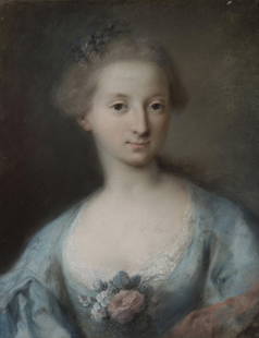 ROSALBA CARRIERA (Venice, 1673- 1757). "Portrait of the daughter of the Revedin Family". Pastel on p: ROSALBA CARRIERA (Venice, 1673- 1757)."Portrait of the daughter of the Revedin Family".Pastel on paper.Work reproduced in the archives of the Witt Libray at the Courtauld Institute of Art in London. P