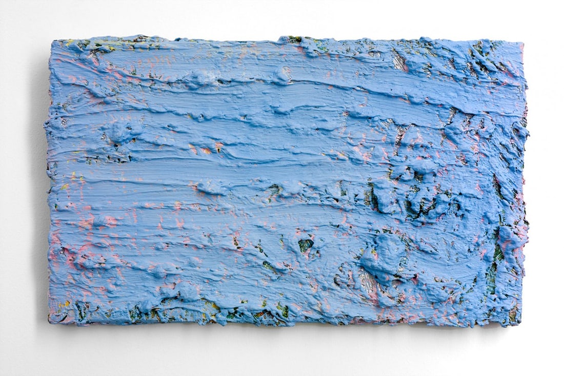 ADRIAN SCHIESS (Switzerland, 1959). "Printemps. 2000. Oil and material on canvas.: ADRIAN SCHIESS (Switzerland, 1959). "Printemps. 2000. Oil and material on canvas. Size: 30 x 50 cm. Schiess rescues colour from the formal limit in a large part of his works, which takes on special em