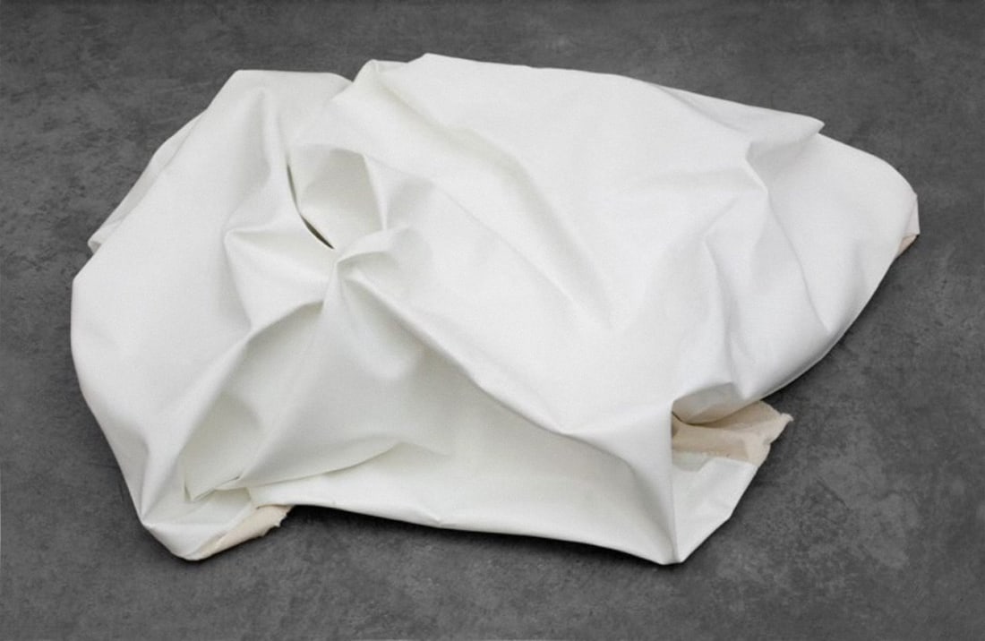 ANGELA DE LA CRUZ (La Coruña, 1965). "Nothing VII", 2004. Oil on canvas.: ANGELA DE LA CRUZ (La Coruña, 1965). "Nothing VII", 2004. Oil on canvas. Size: 85 x 100 x 30 cm. In "Nothing VII" ?ngela de la Cruz incorporates self-destruction into painting and plastically develop