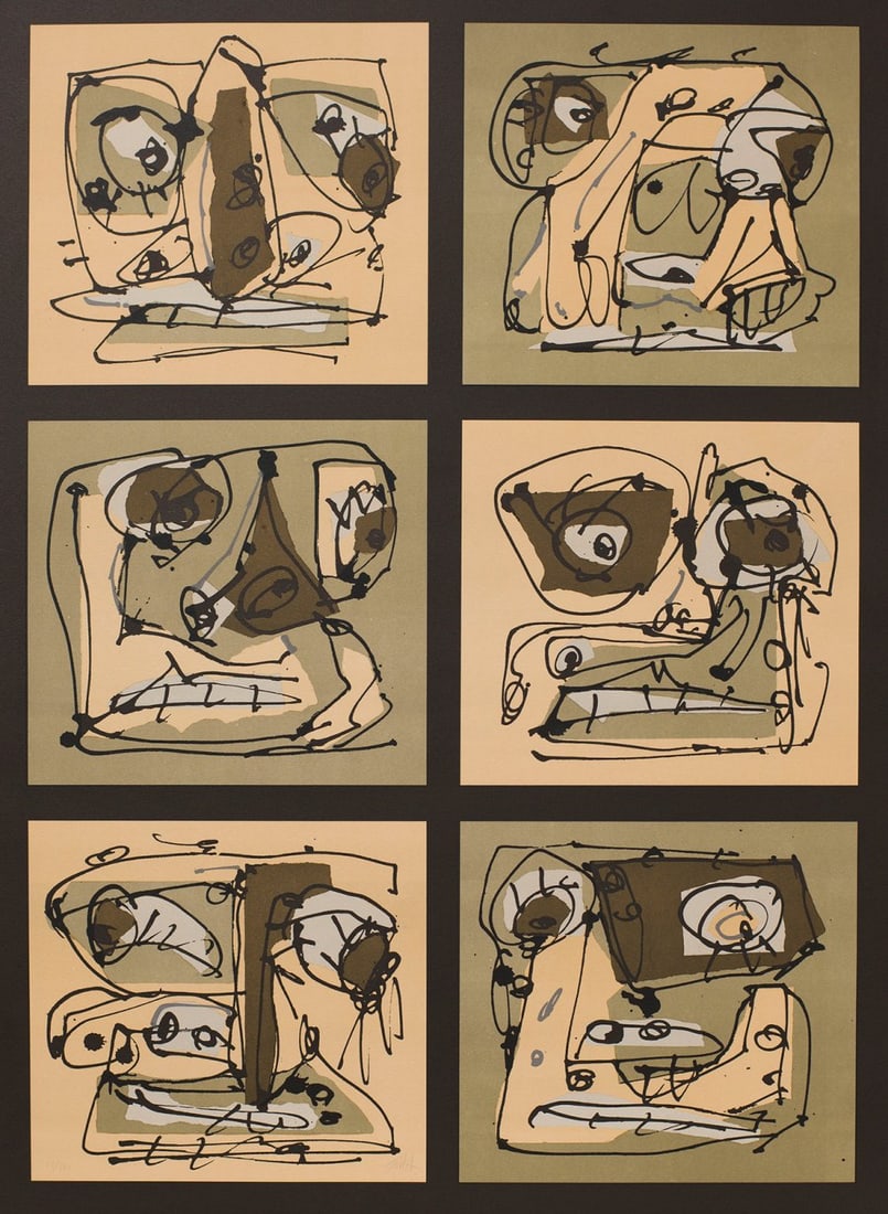 ANTONIO SAURA (Huesca, 1930 - Cuenca, 1998). Untitled. Silkscreen, copy 13/100. Signed and: ANTONIO SAURA (Huesca, 1930 - Cuenca, 1998). Untitled. Silkscreen, copy 13/100. Signed and justified by hand. Measurements: 75,5 x 55,8 cm. Self-taught, Antonio Saura began to paint and write in Madri