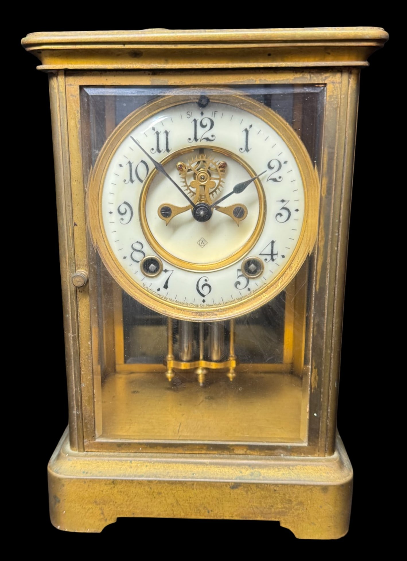Vintage Antonia Crystal Regulator Desk Clock (1 of 8)