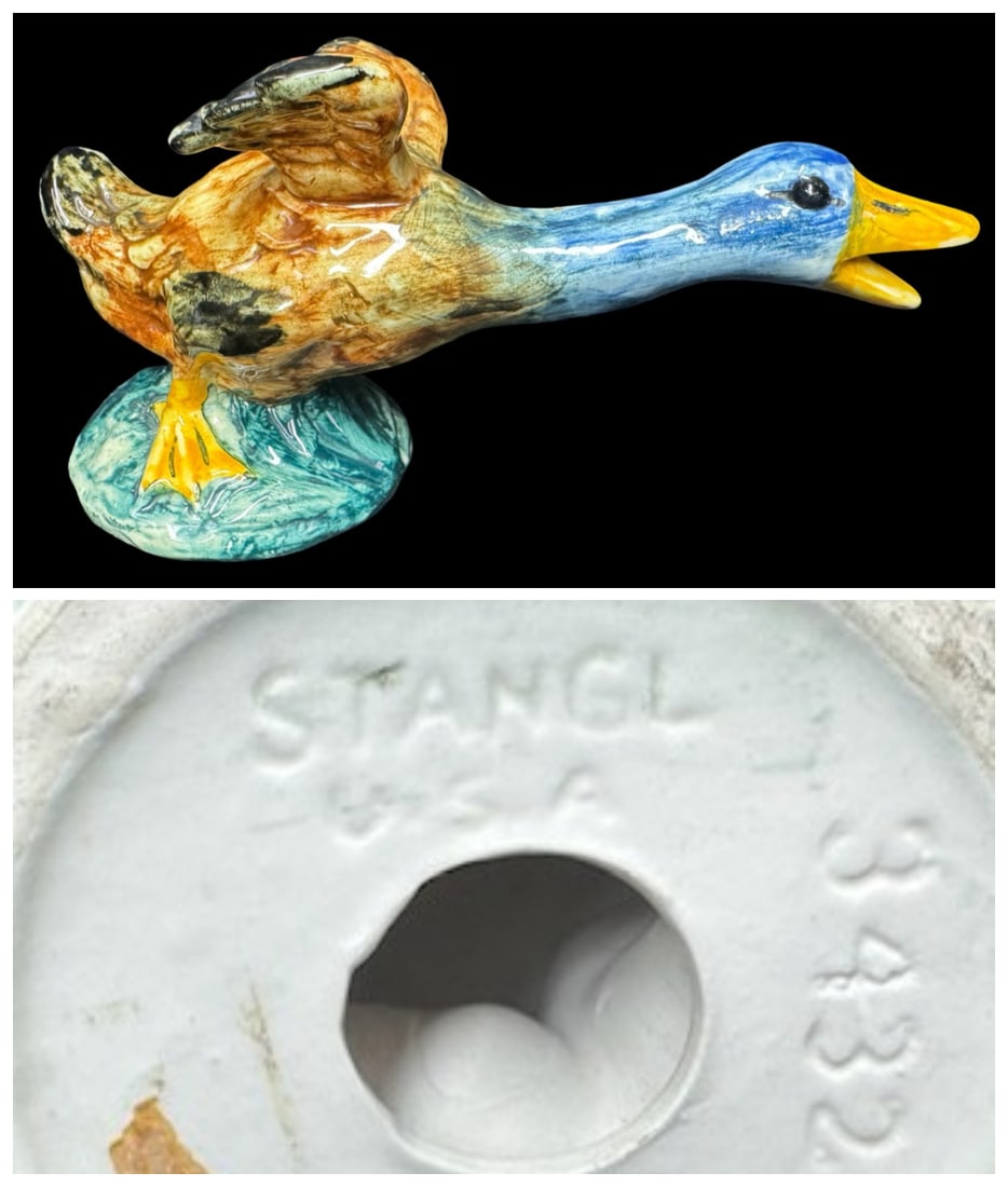 Vintage Stangl Pottery Running Duck Figurine (1 of 4)