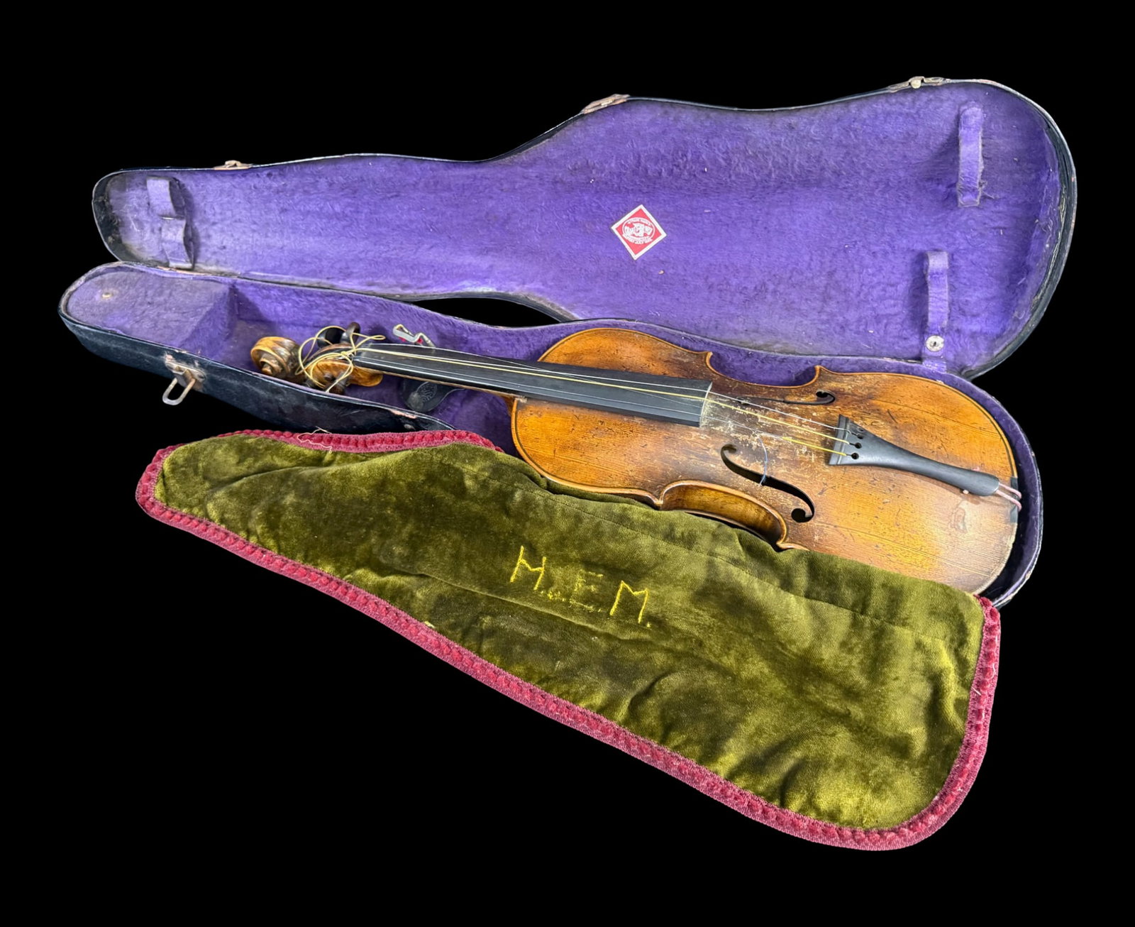 Antique Violin with Hardshell Case (1 of 9)