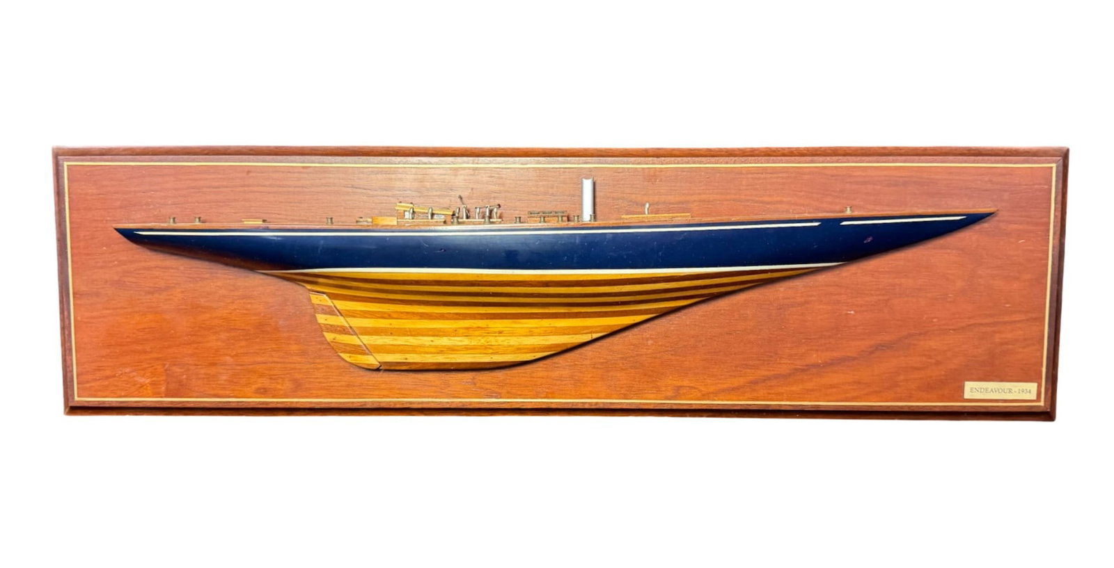 Endeavor Half-Hull Plaque Model (1 of 3)