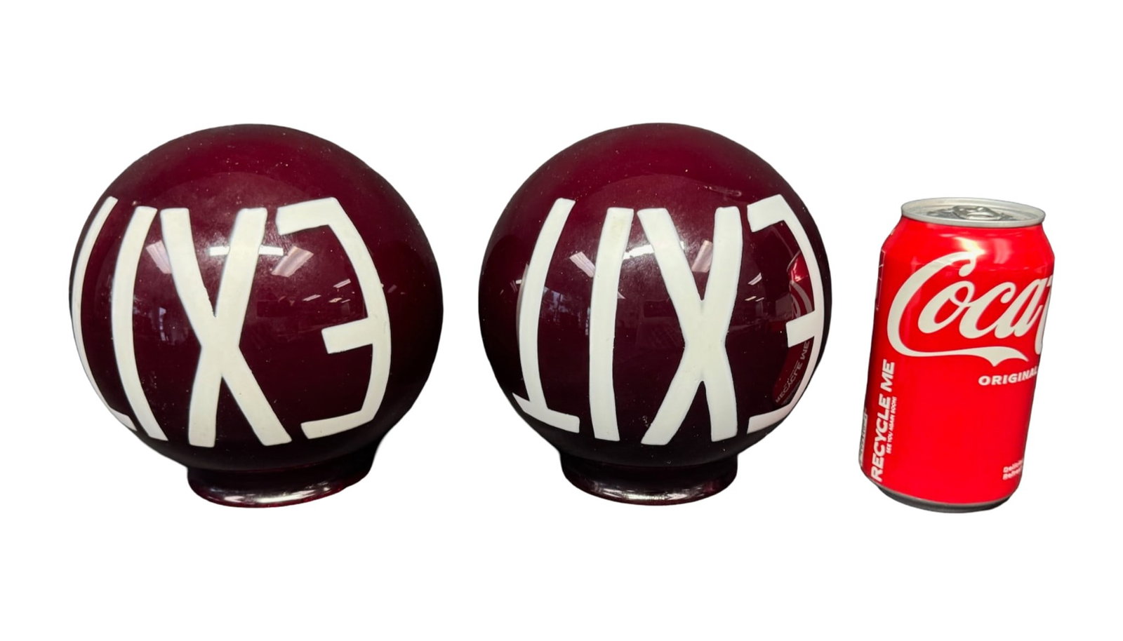 MCM Ruby Red Theater Exit Globes (1 of 3)