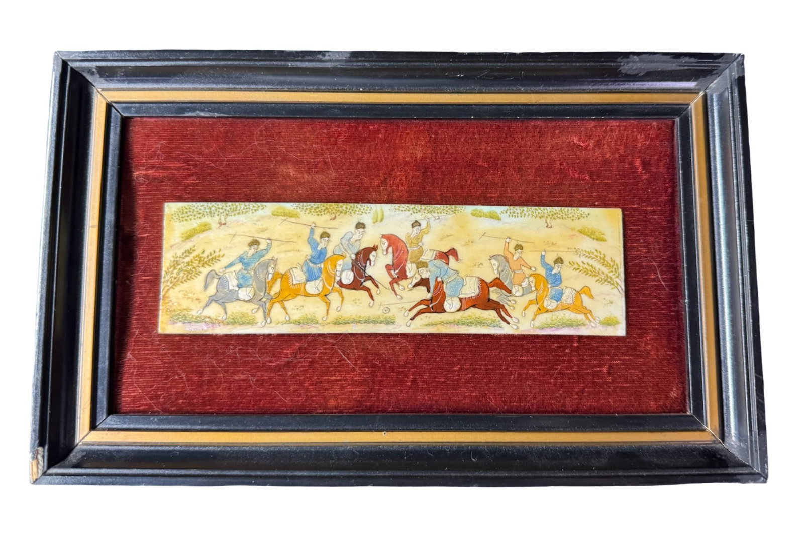 Vintage Persian Miniature Painting on Camel Bone (1 of 5)
