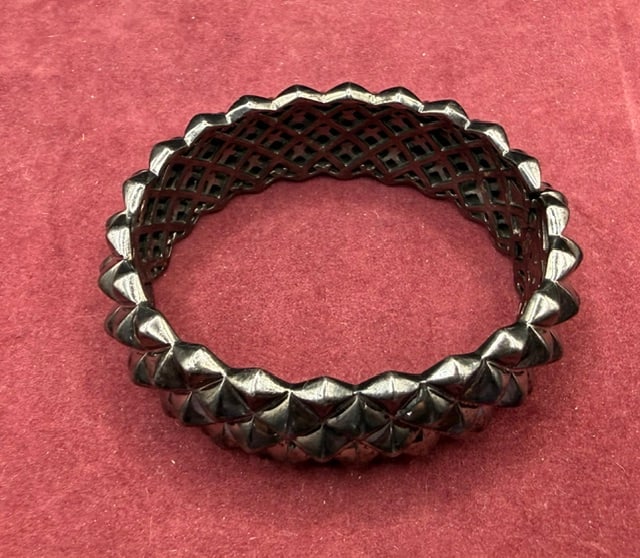 Sterling Silver Stephen Webster Superstud Hinged Bangle - 5