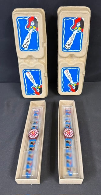 NOS 1991 Swatch “Chicchirichi” Wristwatches (1 of 5)