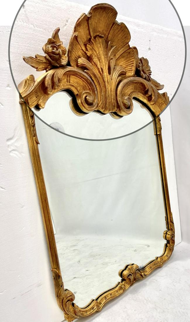 Gilt Mirror with Shell Desgn (1 of 1)