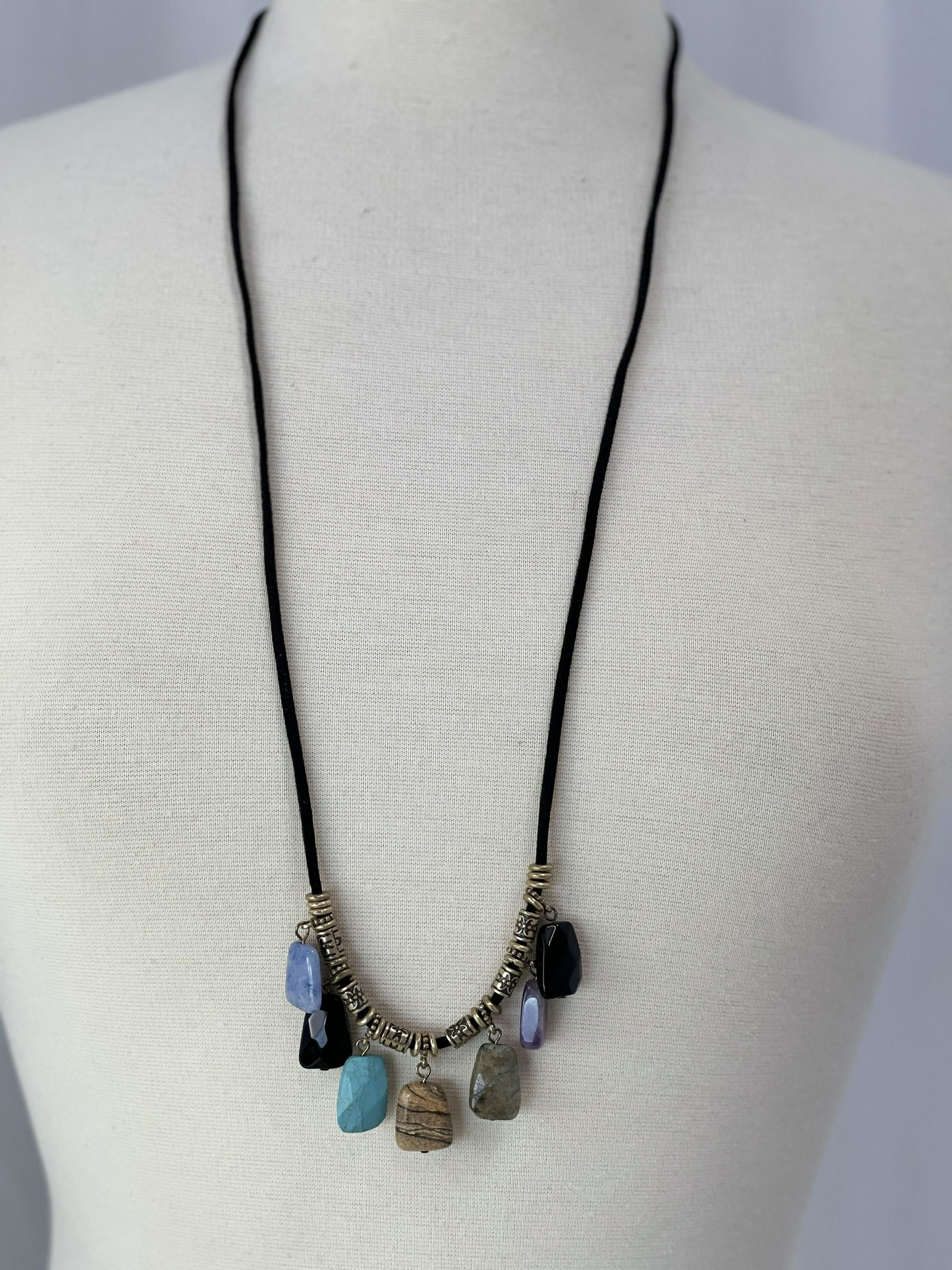 7 Crystal Drop Necklace (1 of 2)