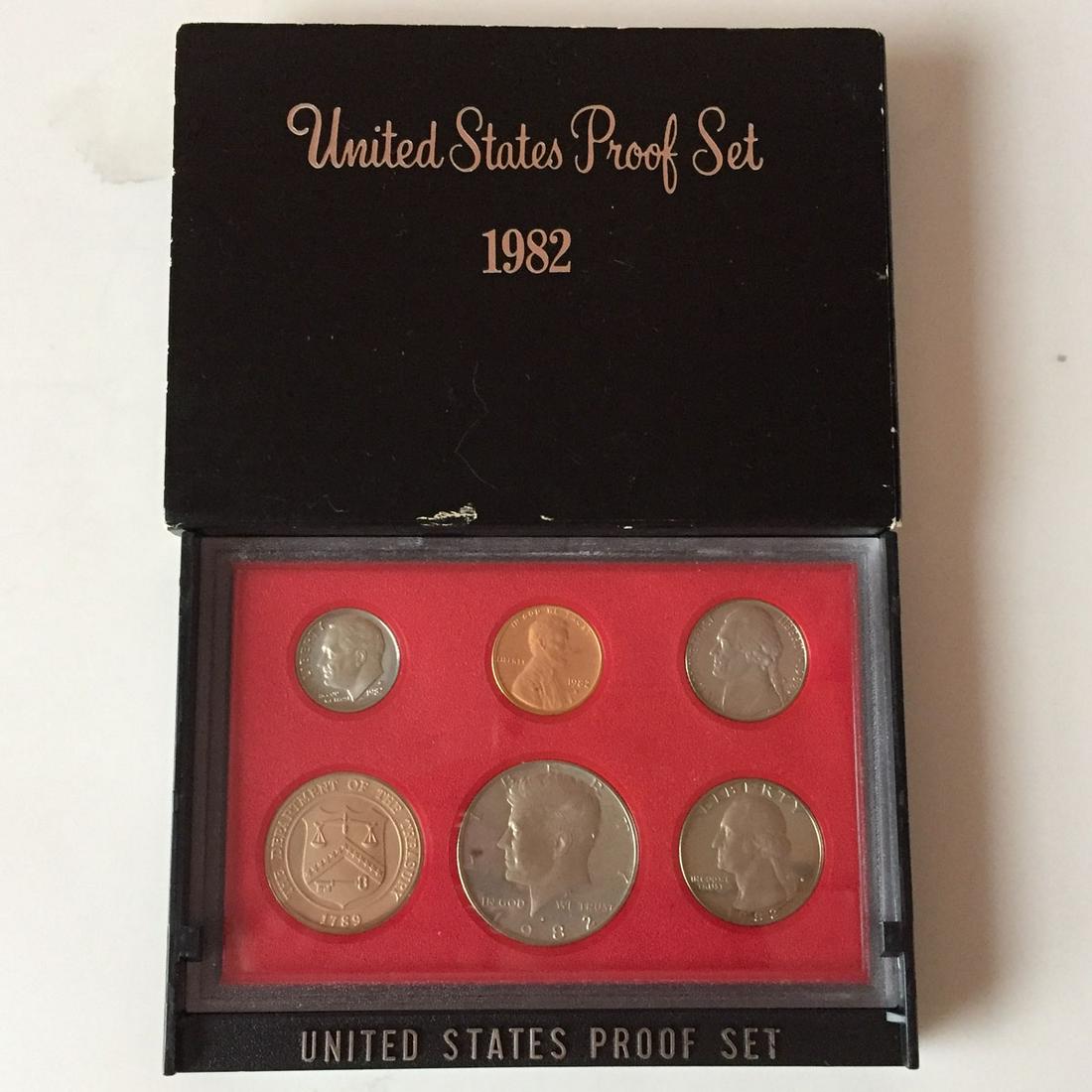 Collectible 1982 S US Mint Proof 6 Coin Set (1 of 2)
