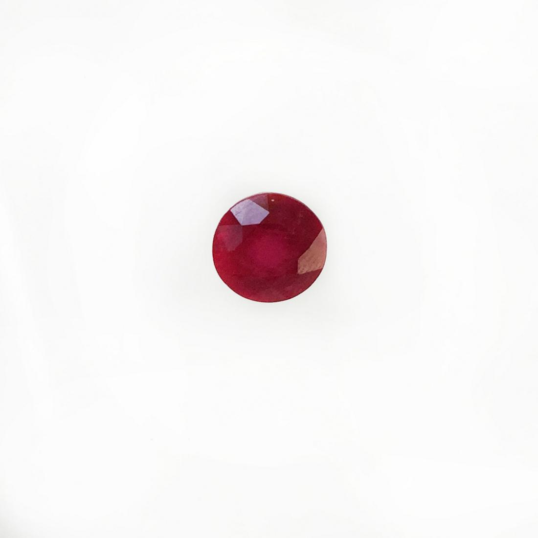 Round shape faceted ruby, weight 4.62 cts (1 of 4)