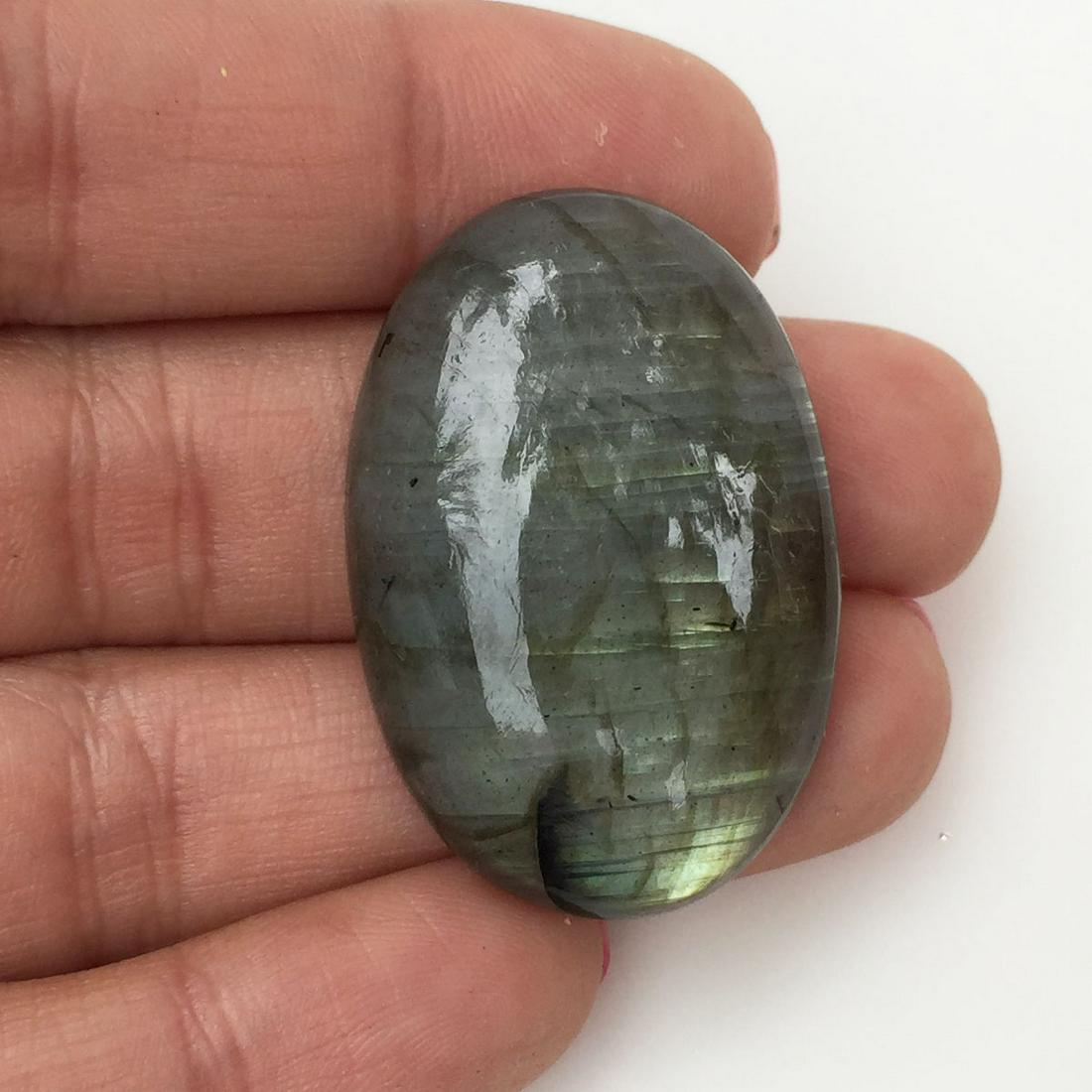 Labradorite oval shape cabochon, weight 52.40 cts (1 of 4)