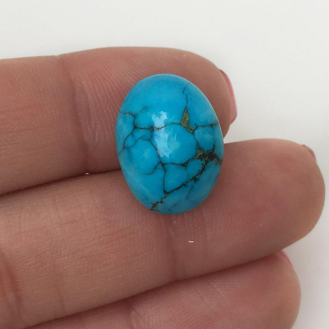 Oval shape Turquoise cabochon, 9.75 cts (1 of 4)
