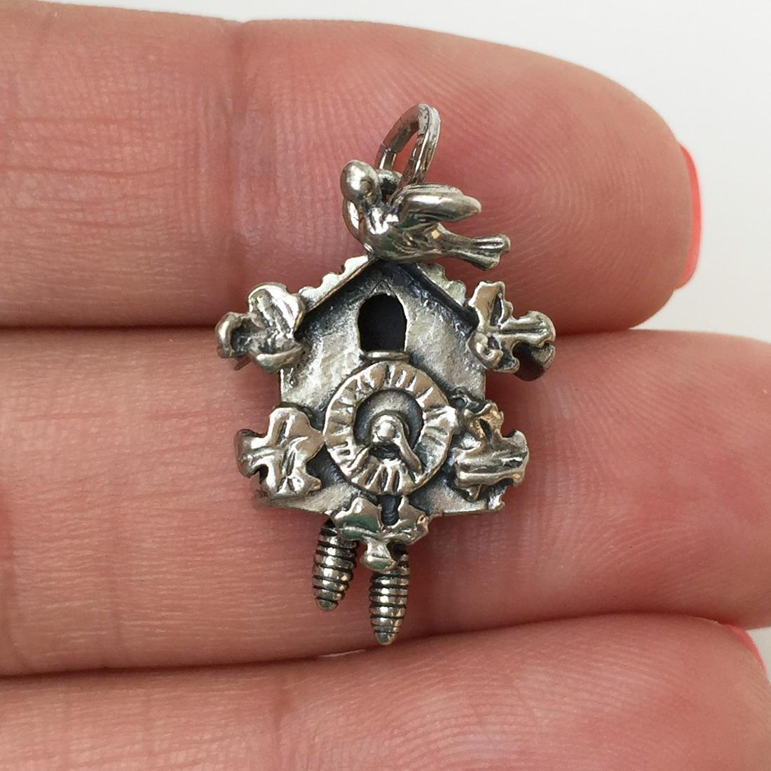 BEAU STERLING Sterling silver Cuckoo clock charm (1 of 7)