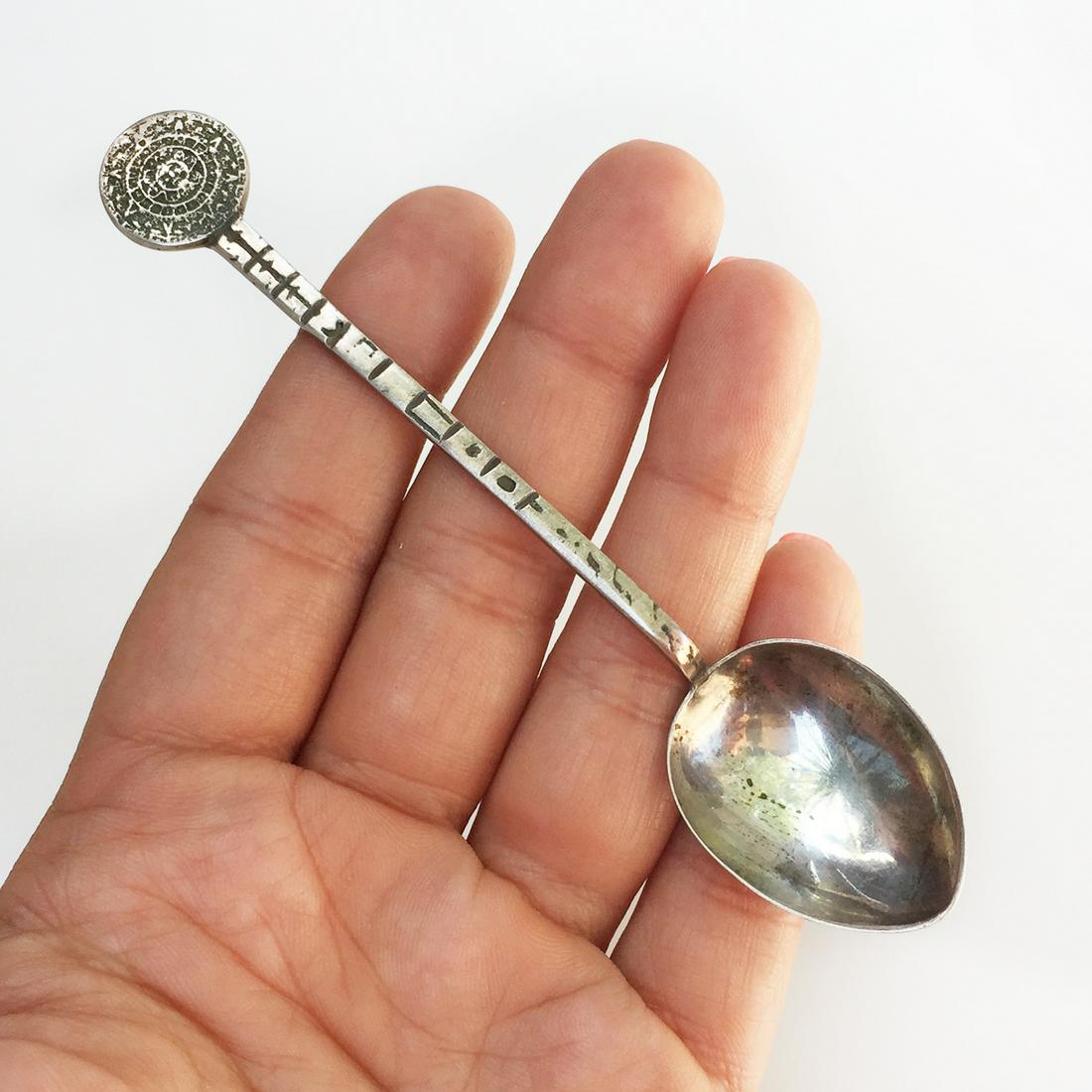 Collectible silver coffee or egg spoon (1 of 4)