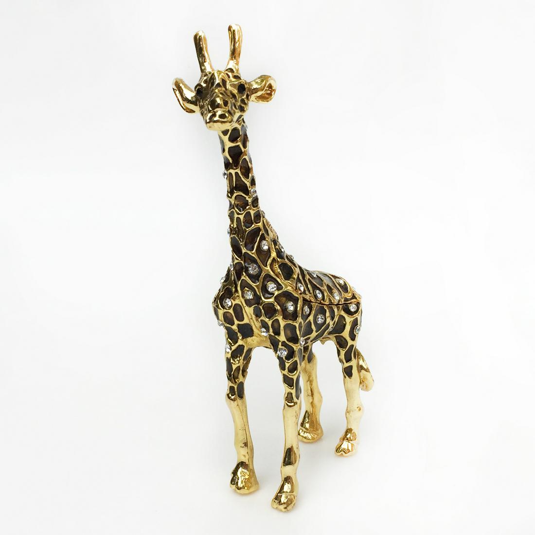 Enamel crystals Giraffe trinket box (1 of 8)