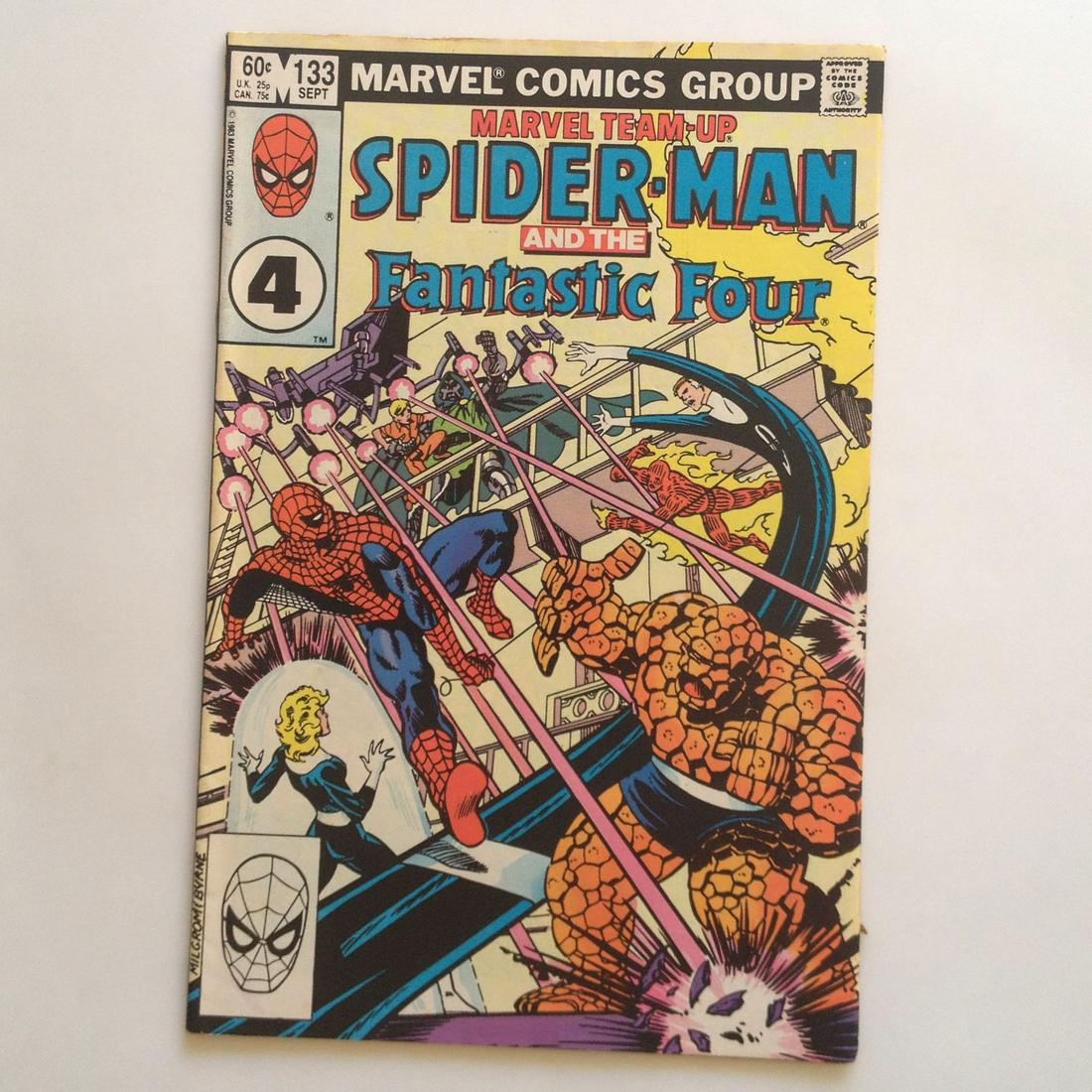 SPIDERMAN FANTASTIC FOUR #133 1983 comic book Marvel (1 of 3)