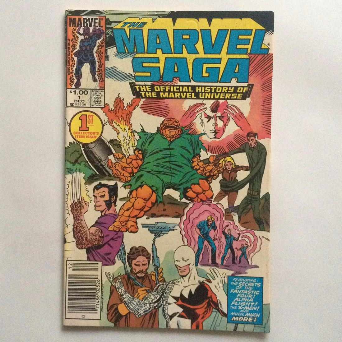 THE MARVEL SAGA # 1 1985 comic book Marvel (1 of 3)