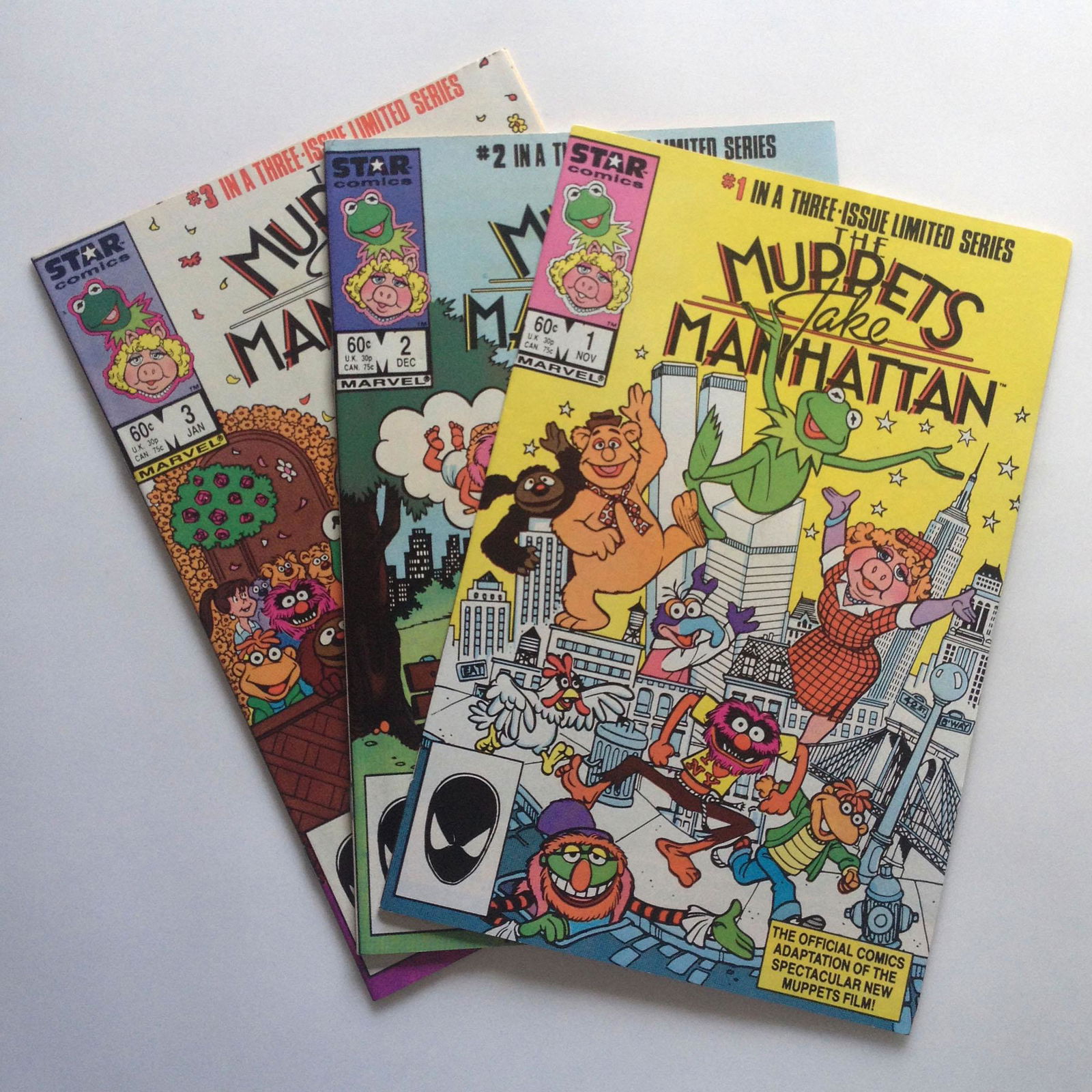 THE MUPPETS TAKE MANHATTEN #1 2 3 1984 Star comics (1 of 6)