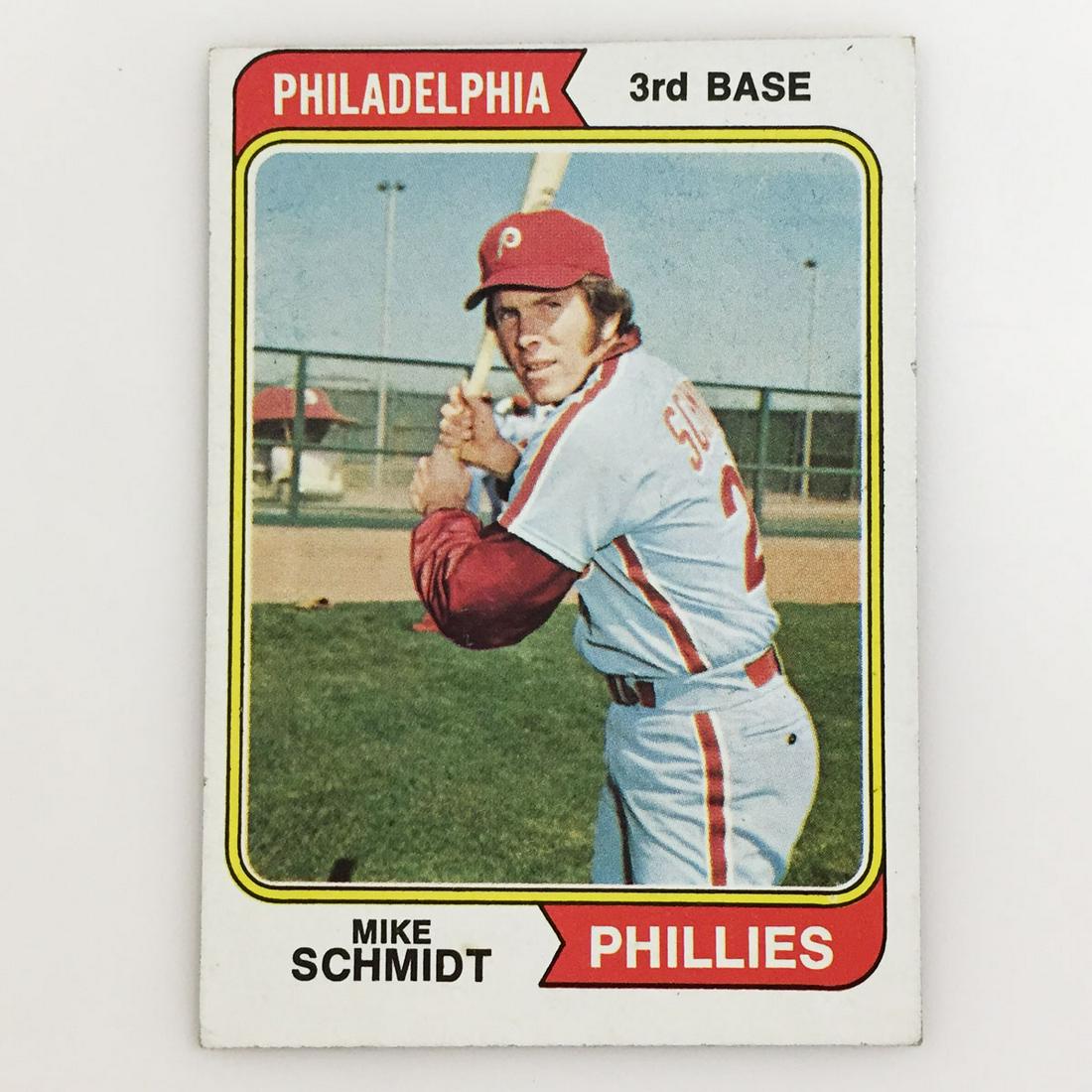 TOPPS 1974 MIKE SCHMIDT Phillies Baseball card (1 of 2)