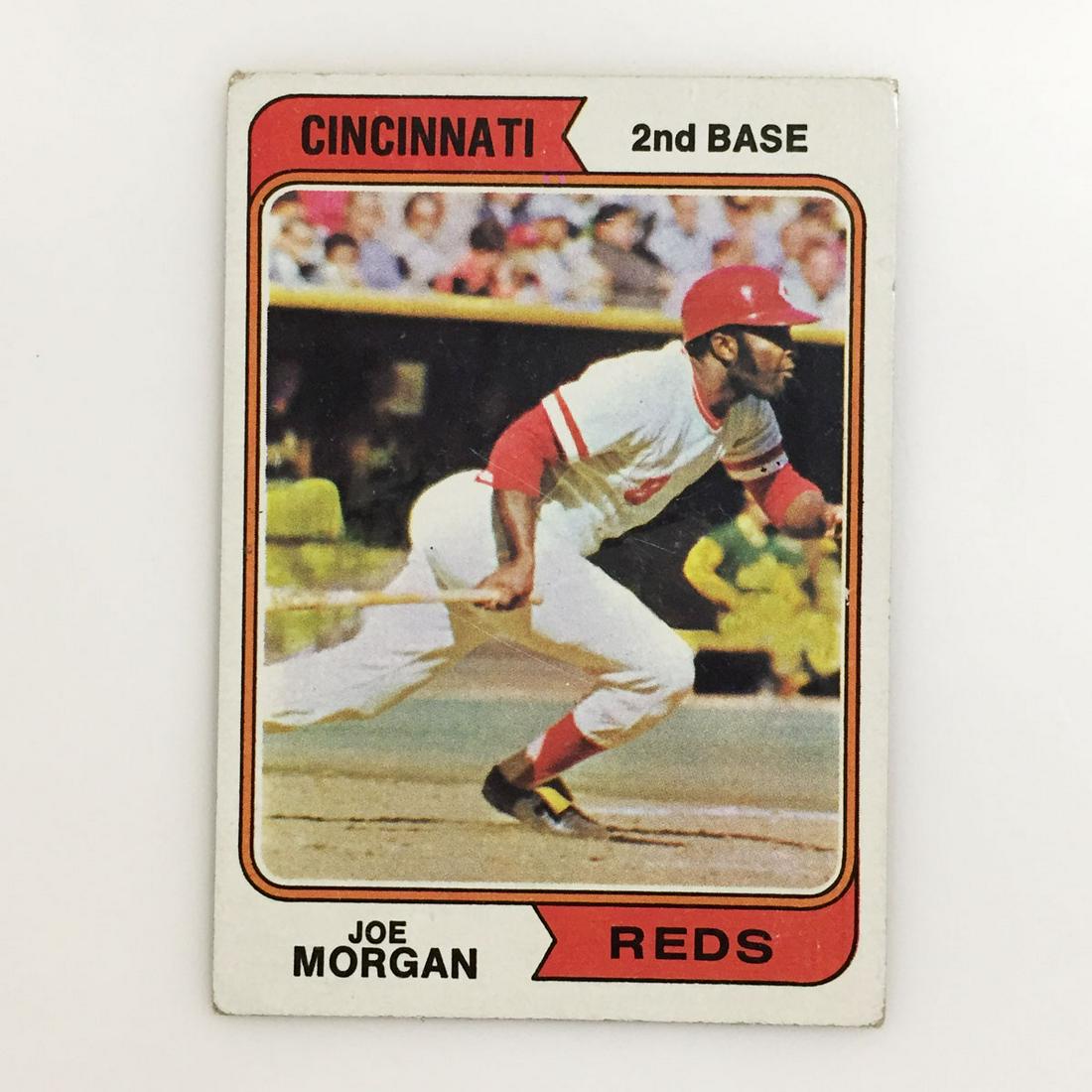 TOPPS 1974 JOE MORGAN Cincinnati Reds Baseball card (1 of 2)