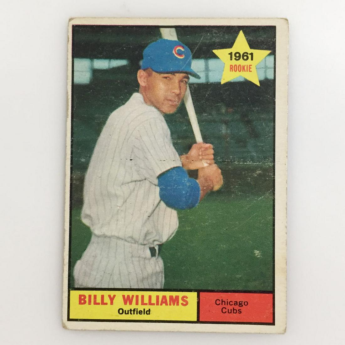 ROOKIE 1961 BILLY WILLIAMS Chicago Cubs Baseball card (1 of 2)