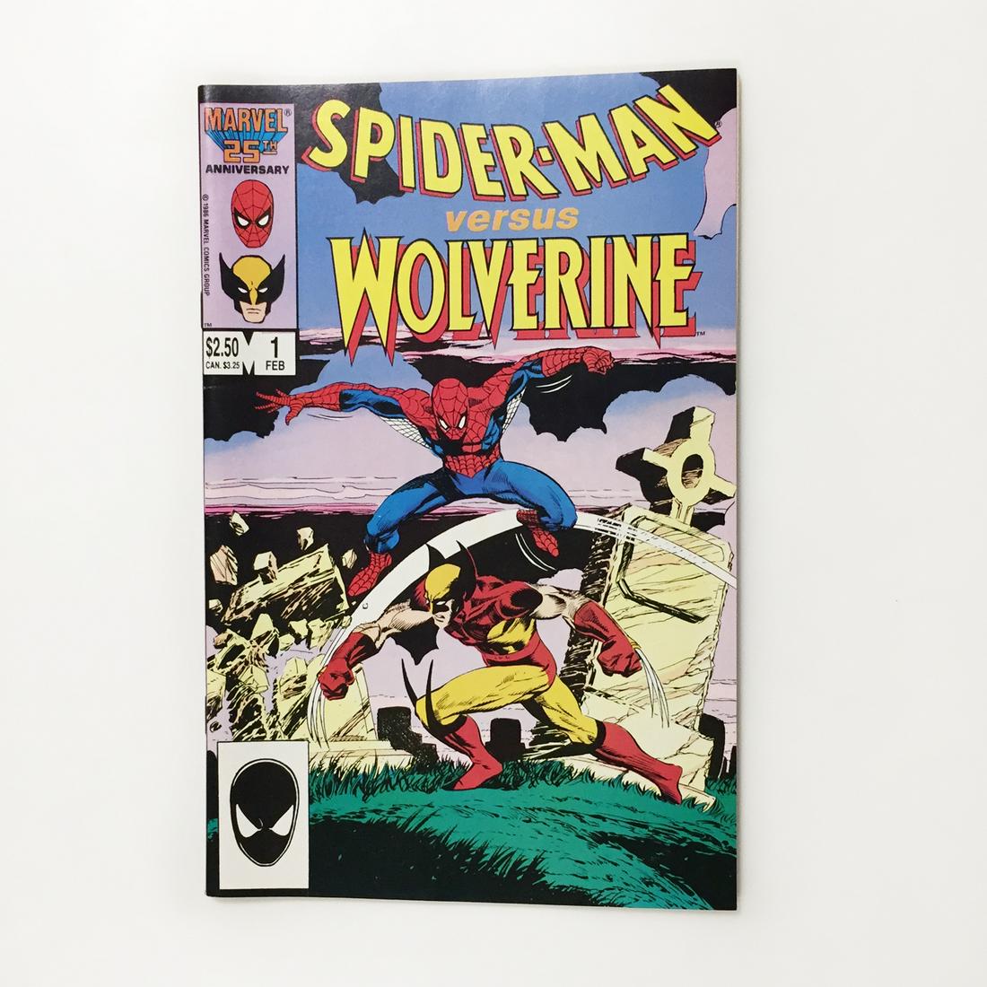 SPIDERMAN vs WOLVERINE #1 1987 comic Marvel (1 of 3)