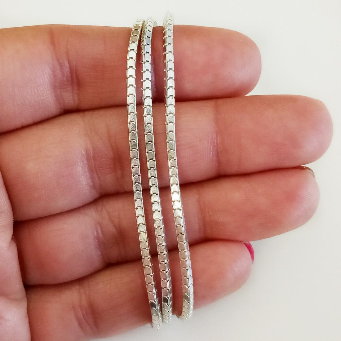 Sterling silver box chain necklace (1 of 3)