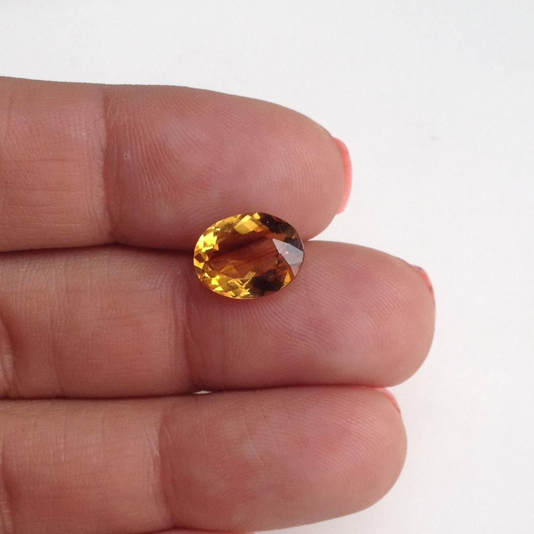 Oval shape faceted orange citrine, weights 2.35 cts (1 of 2)