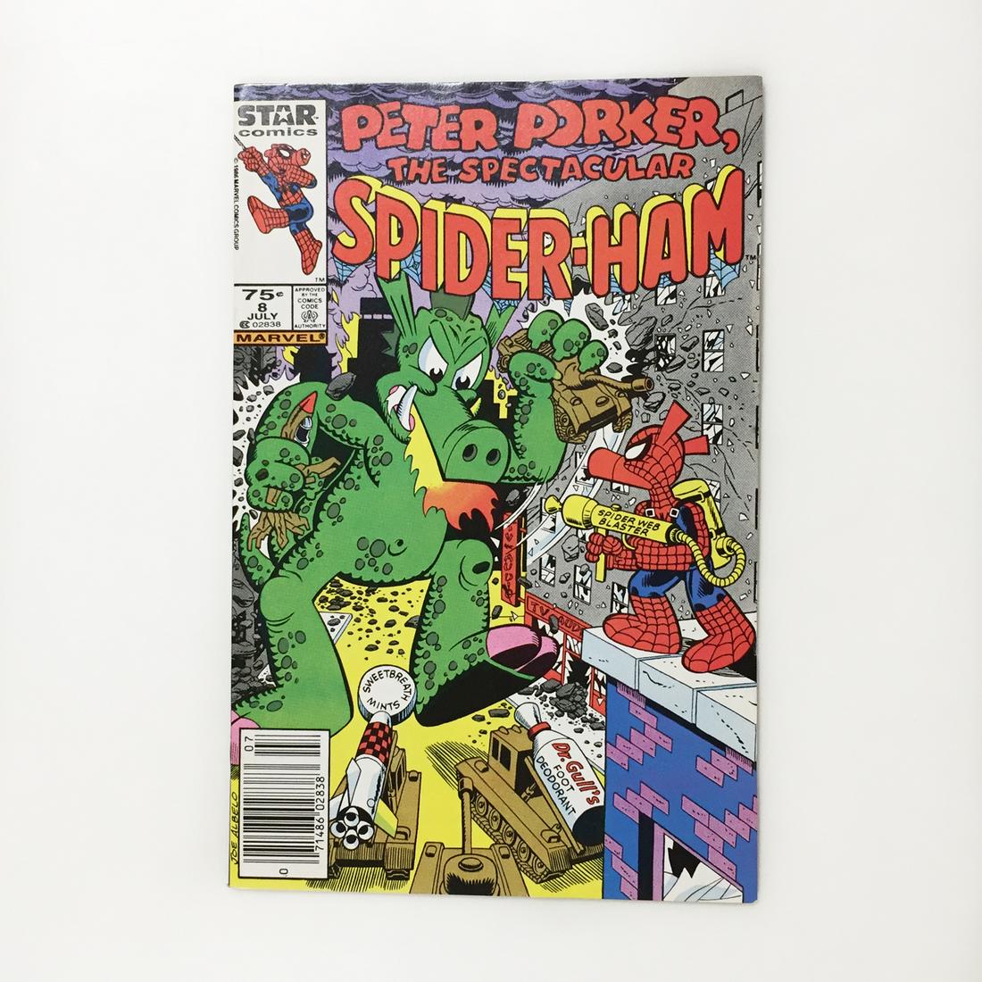 SPIDER HAM #8 1986 comic book STAR Marvel (1 of 3)