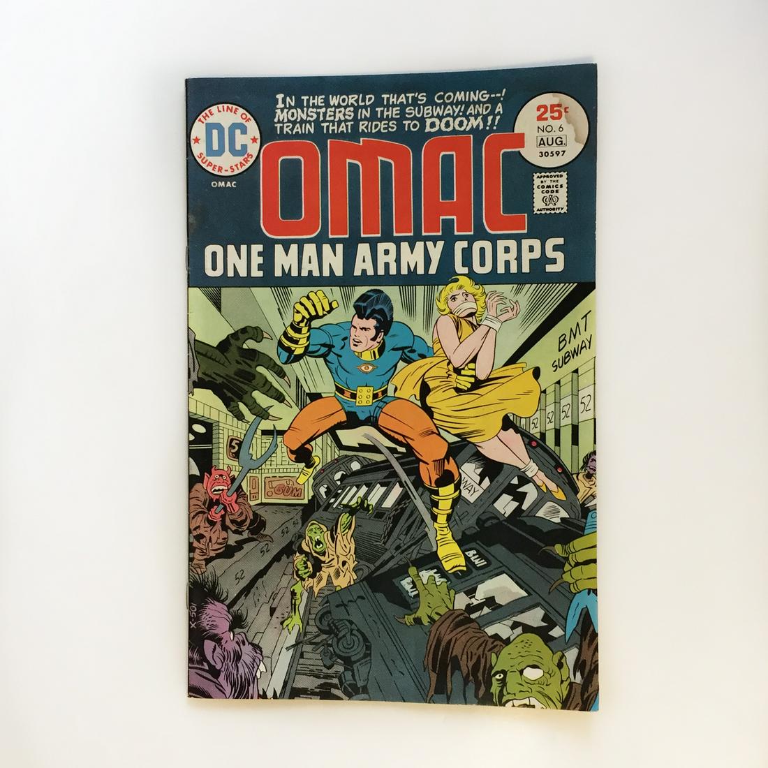 OMAC one man army #6 1975 comic book DC (1 of 4)
