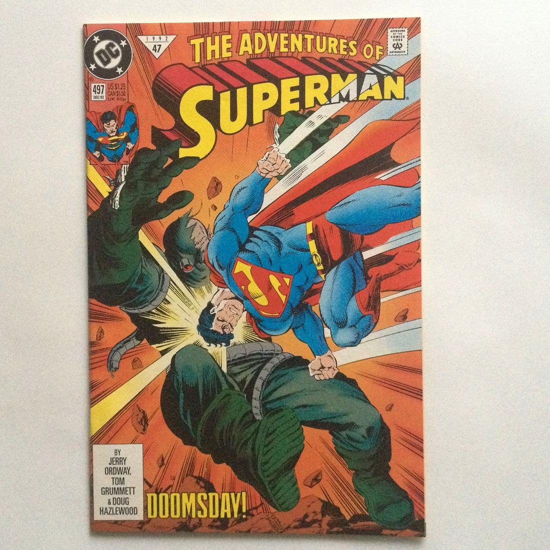 THE ADVENTURES OF SUPERMAN #497 47 1992 comic book DC (1 of 3)
