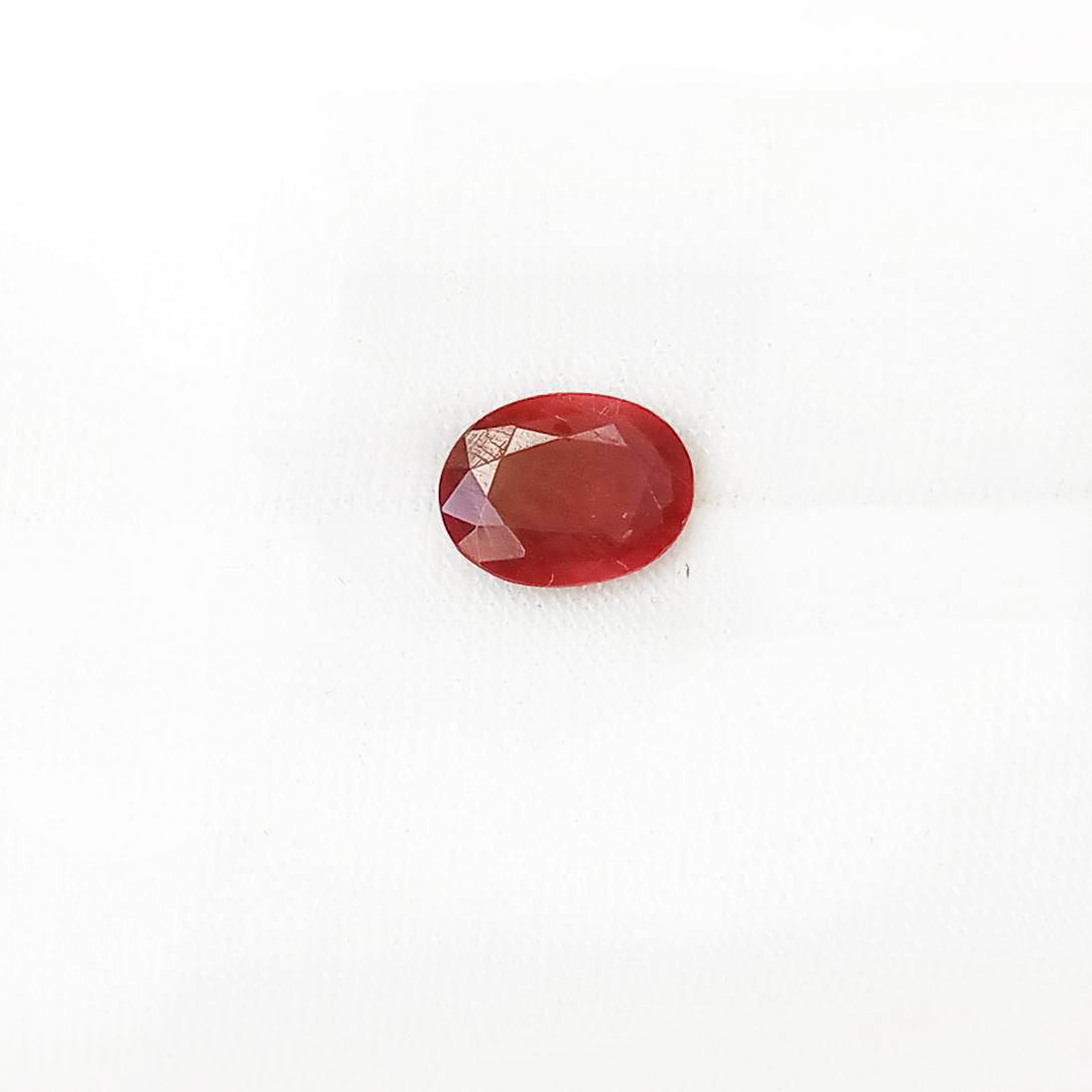 9x7 mm Oval shape faceted ruby, weight 1.68 cts (1 of 3)