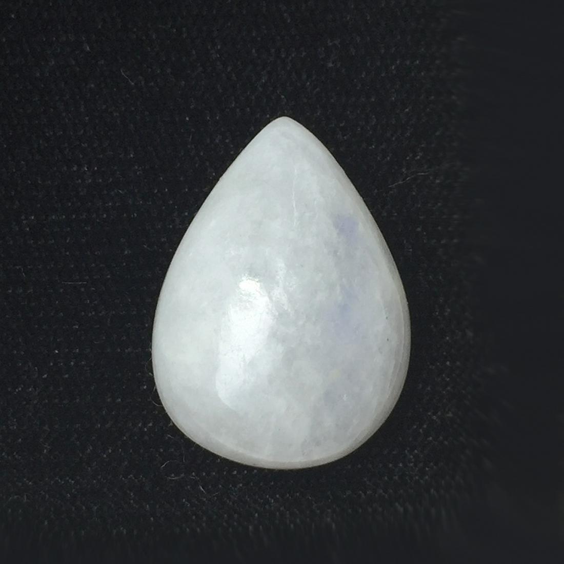 Pear shape Rainbow moonstone cabochon, weight 26.46 cts (1 of 3)