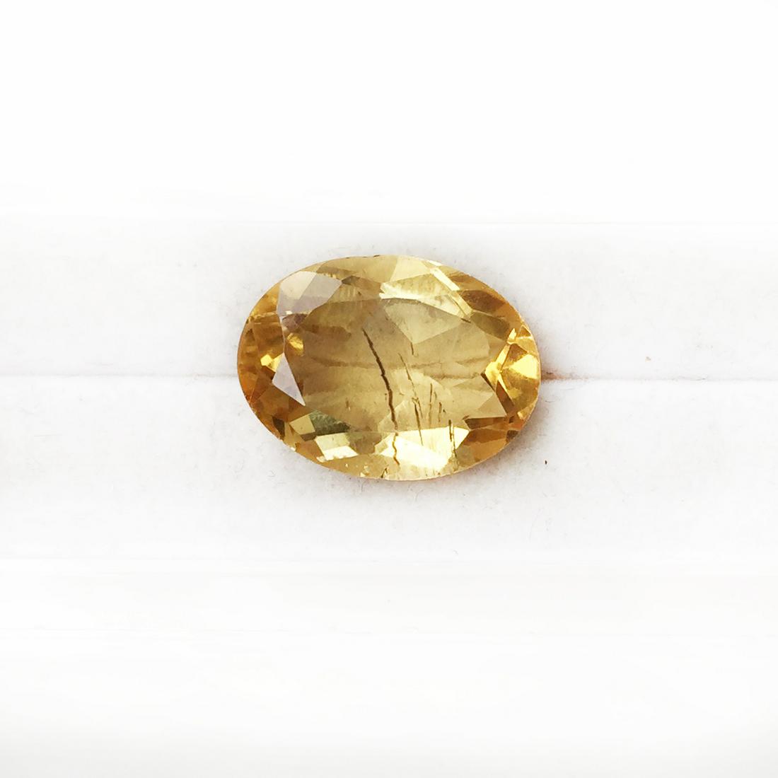 Oval shape faceted natural citrine, weight 11.95 cts (1 of 2)