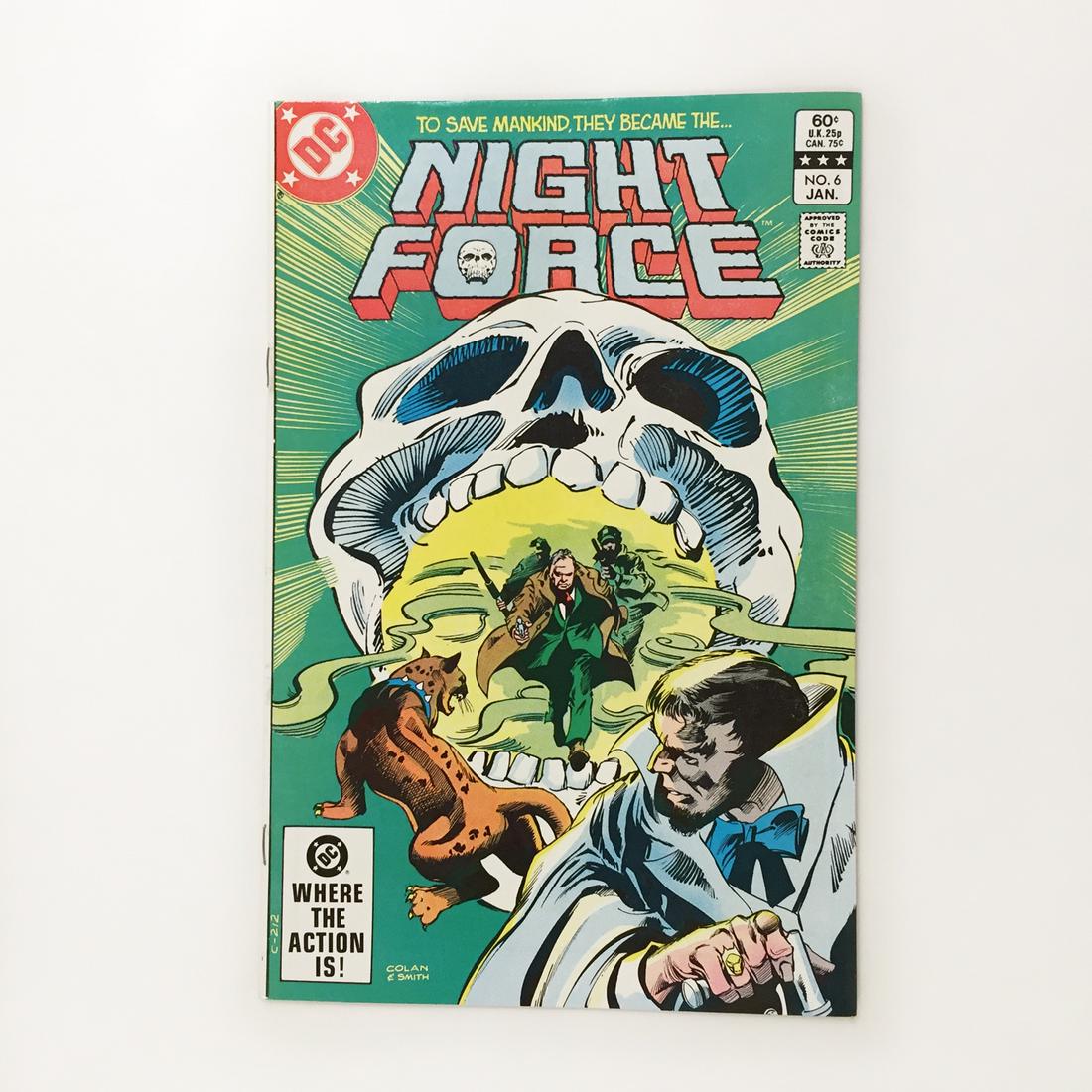 NIGHT FORCE #6 1983 comic book DC (1 of 3)