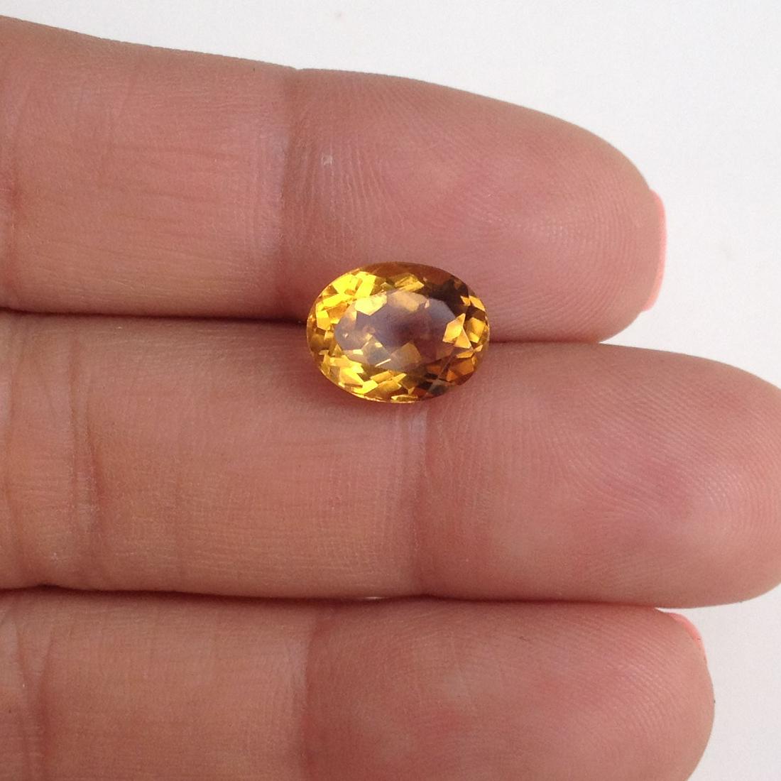 Oval shape faceted orange citrine, weights 3.00 cts (1 of 4)