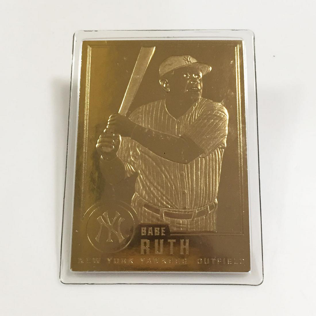1996 Gold color BABE RUTH NY Yankees Baseball card (1 of 5)