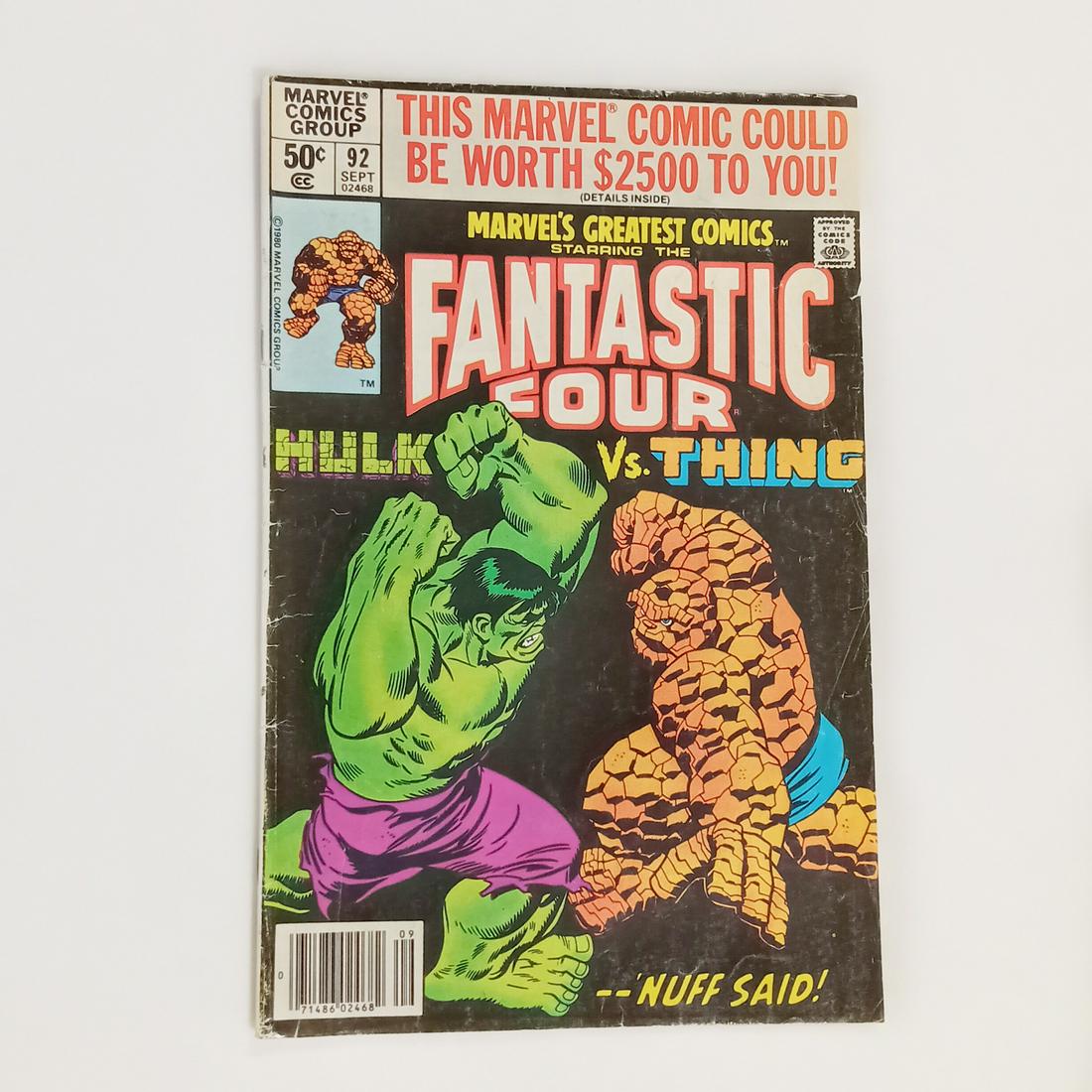 MARVEL'S GREATEST COMICS #92 1980 comic book Marvel (1 of 4)