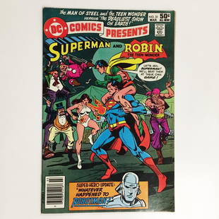 SUPERMAN and ROBIN #31 1981 comic book DC: DC Comics Presents SUPERMAN and ROBIN #31 1981 Bronze Age comic book DC. Condition very good to good - very light signs of wear on the covers. Comic book is bagged and boarded.